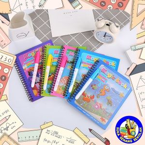 PROMO - Magic Water Book/Buku Gambar Air Ajaib Anak/Graffiti Buku Lukisan Air /buku mewarnai ajaib / Buku mewarnai water doodle /mainan edukas anak /mainan murah