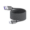 Cáp sạc nhanh Type-C chống rối đầu hợp kim nhôm chắc chắn. 