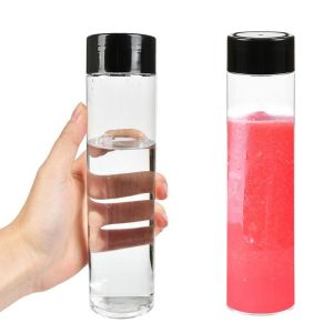 JIASHI ขวดเครื่องดื่มน้ำผลไม้สำหรับสัตว์เลี้ยงแบบหนาขวดชานมใส่เอนไซม์พลาสติกใสแบบใช้แล้วทิ้ง