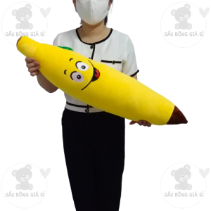 GỐI ÔM TRÁI CHUỐI SIZE LỚN 75CM CHO BÉ