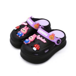 UoMeAi Sandal Labubu Anak Perempuan Jelly Fuji Sandal Sepatu Kodok Anak EVA Sandal Platform