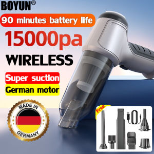 【German Technology】 Portable Vacuum Cleaner for Car 4 in 1 Powerful Handheld Wireless Vacuum Cleaner Small 99990W Used In Cars And Homes （Rechargeable Handheld Vacuum Cordless Cleaner Vacuum Cordless Rechargeable Hand Held Vacuuming）