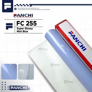 ROLL 50Cm Sticker FANCHI FC255 Super Gloss Mist Blue Glossy / ROLL