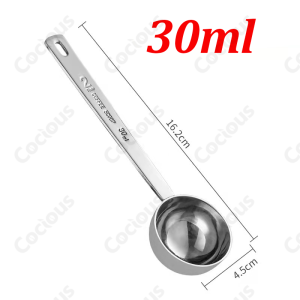 Cocious 15/30 ml Stainless Steel Measuring Coffee Scoop Tea Sugar Scoop Baking tools coffee tools Accessories Long Handle Coffee Bean Spoon