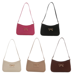 Women Underarm Bag Autumn Winter Shoulder Bag Fashion Commuting Bag Trendy Purse Bows Handbag All-matching Armpit Bag