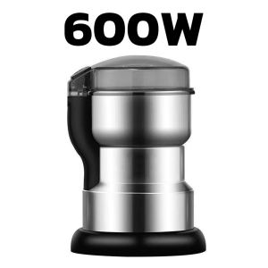 Electric Grinder Blender Grinding Mill Coffee Grinder Medicine Grinder 400W Stainless Steel Six Blades Powerful Grinds