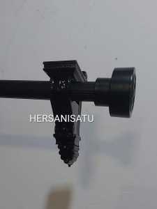 Rollet Gordyn Minimalis Batang Gorden Full Set Warna Hitam Dof Tirai Pintu Jendela