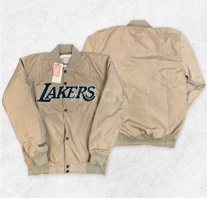 HOCKY Jaket Varsity Baseball Lakers Hitam Casual Vintage Pria Wanita Full Bordir Terbaru Premium