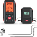 Inkbird Digital Wireless Meat BBQ Tool IRF-2SA with 2 probes BBQ cooking Kitchen Tool remote cook C/F Reding LCD Screen Temperature Alarm. 