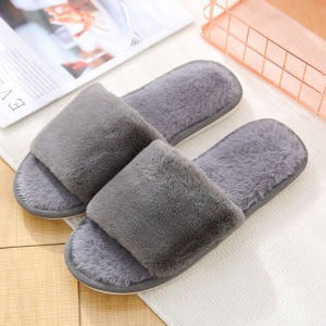 <Miss slippersRabbit Fur Slippers Plush Fashion Indoor Slipper For Womens