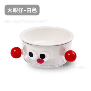 Cute Ceramic Double Cat Dog Bowl Pet Feeding 2In1 Large Caliber Cat Puppy Feeder Cartoon Product