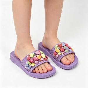 New Fashionable open-toe girls sandals slip-on with non-slip sole comfortable for home wear suitable for outdoor casual wear