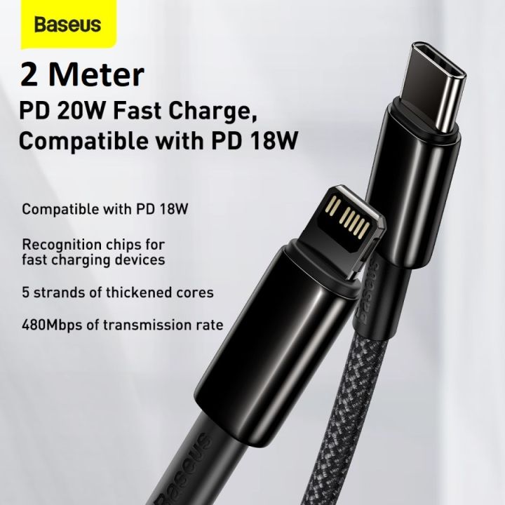 Kabel Charger Iphone Baseus Usb C To Lightning Cable Baseus Usb C