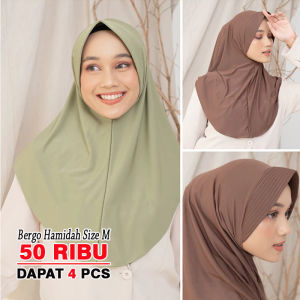 ( 50 Ribu Dapat 4 ) Hijab Kerudung Sekolah Sporty Adiba Nazwa Jersey Wanita Instan Volly Badminton Basket Futsal Olahraga Bergo Hamidah
