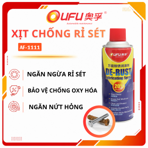 Chai Xịt Chống Rỉ Sét OUFU AF-1111 450ml - Loại Bỏ Vết Gỉ Hiệu Quả