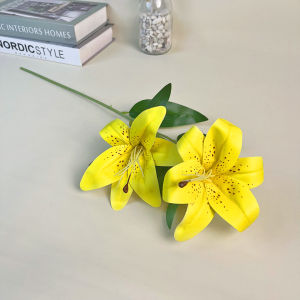 Tanaman Hias Bunga Tangkai Lily Latex Artificial Flower Dekorasi Rumah Buatan COD PBP203