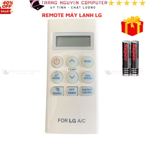 Điều khiển điều hòa LG Mã 04 S09EN2 remote máy lạnh LG ngắn S09EN2 - Tặng kèm pin - Trang Nguyễn Computer