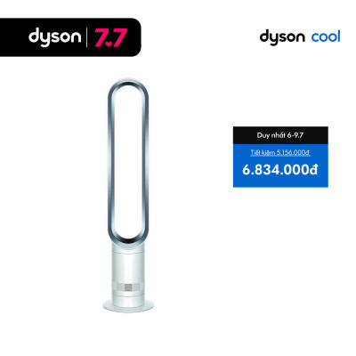 [DUY NHẤT 7.7: Voucher 14% Tối đa 3 Triệu] Quạt không cánh Dyson Cool AM07 (Trắng/Bạc)