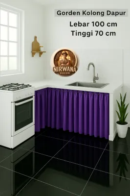 Gorden Kolong Dapur Bawah Meja Kompor Murah + Bonus Tali