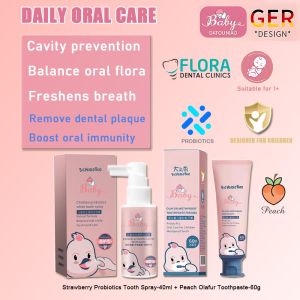 Big head bird infant Olafllo children toothpaste cleaning tooth peach flavor big childrens toothpaste