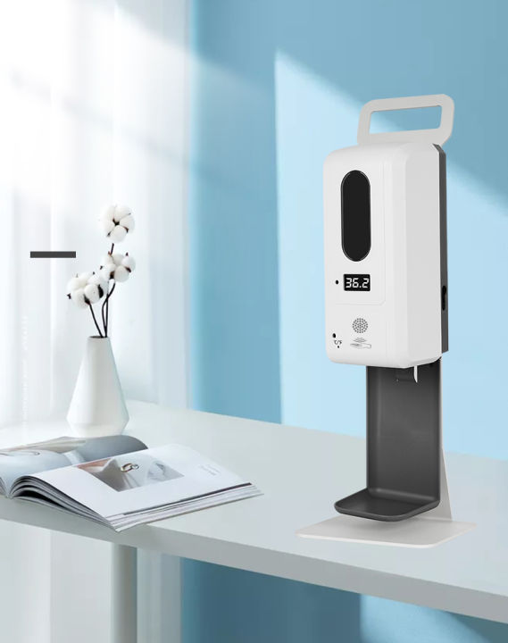 Thermal Scanner and Automatic Alcohol Dispenser with Heavy Duty Stand