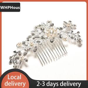 [COD] WHPHous Ship within 24 hours New Rhinestone Wedding Flower Hair Clip Hair Comb For Women Bride