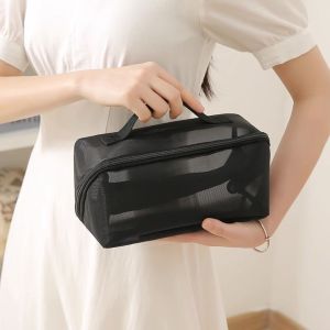 GUAIP Large-Capacity New Makeup Bag Portable Multi-Functional Storage Organizer Simple Handle Cosmetics Storage Box Women