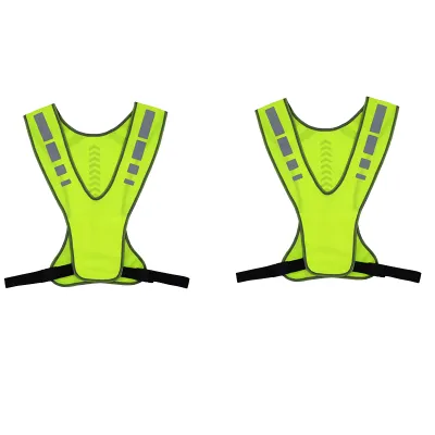 【Buy 1 Take 1】Reflectorized Vest For Motorcycle Reflective Vest Running Safety Vest Jogging Cod Adult Safety Vest Visibility Safety Mesh Breathable With Pockets Zipper Waistcoat Cycling Adjustable Safety Warning Visibility Vest Jacket Stripes