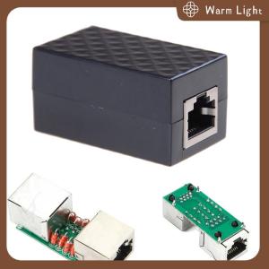 Warm Light RJ-45 Arrester Adapter Ethernet Surge Protector Network Protect Tool