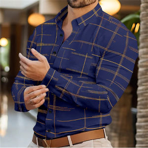 Summer Mens Shirt Long Sleeve XS-6XL Fashionable Lapel Single Breasted Cardigan Real Pockets Hawaiian Casual Mens Shirt 2026