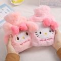 Plush Hot Water Bag Cinnamoroll Plus Velvet Thickened Explosion-Proof Hot Water Bag Large Hand Warmer Cartoon Plush Hand Feet Warmer Bag for Period Pain Relieve. 