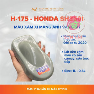 Sơn xe máy HYPER màu xám xi măng Honda SH 350I 1K (Code: H-175)
