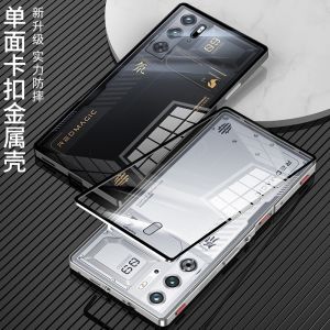Aluminium Alloy Metal Frame Case For Red Magic 9S Pro Case Transparent Phone Acrylic Back Cover For Nubia RedMagic 9 Pro Plus