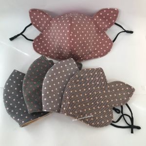 Khẩu trang vải có tai thỏ che nắng thái dương Khẩu trang chống nắng vải jean 3 lớp cao cấp