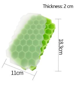 【Buy 1 Take 1】COD 3PCS Ice Cube Trays with No-Spill Removable Lid Easy-Release Silicone 37 Grid Ice Cube Molds Food-Grade Silicone Push-Type Ice Tray Mold Household Ice Storage And Ice Making Box With Lid Homemade Ice Cube Artifact