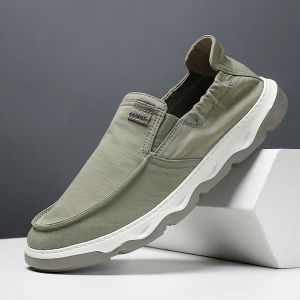 Terbaru Tahan Air Waterproof Ringan Sepatu Pantofel Kanvas Slip On Pria Kerja Santai Semi Formal Empuk Sekolah Kantor Kuliah Tanpa Tali 236