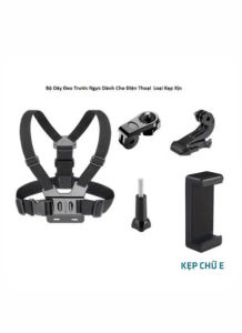 Dây Đeo Ngực Cho Điện Thoại Quay Phim Độc Đáo kèm Mount Đế Chữ J + Mount 360 + Đầu kẹp điện thoại xịn + Ốc vít cố định