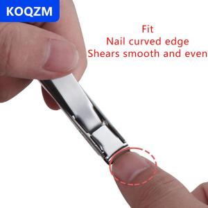 [COD] KOQZM Siêu mỏng Nail Clipper thép không gỉ có thể gập lại Nail Cutter với Nail tập tin