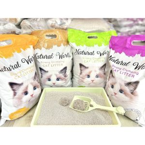 [FREESHIP] Cát vệ sinh mèo NATURAL WORLD ONE CAT thấm hút vón cục nhanh ít bụi khử mùi diệt khuẩn thơm rẻ