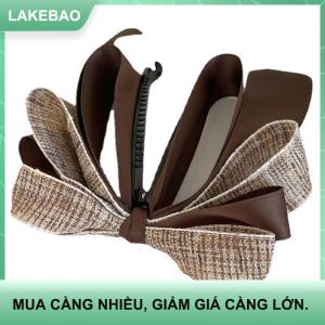 【LAKEBAO】 2022 New Ribbon Bow Chuối Clip Dễ Thương Ngọc Trai Tóc Pins Barrette Phụ Nữ Phụ Kiện Tóc Thời Trang Màu Rắn Thanh Lịch Tóc Claw