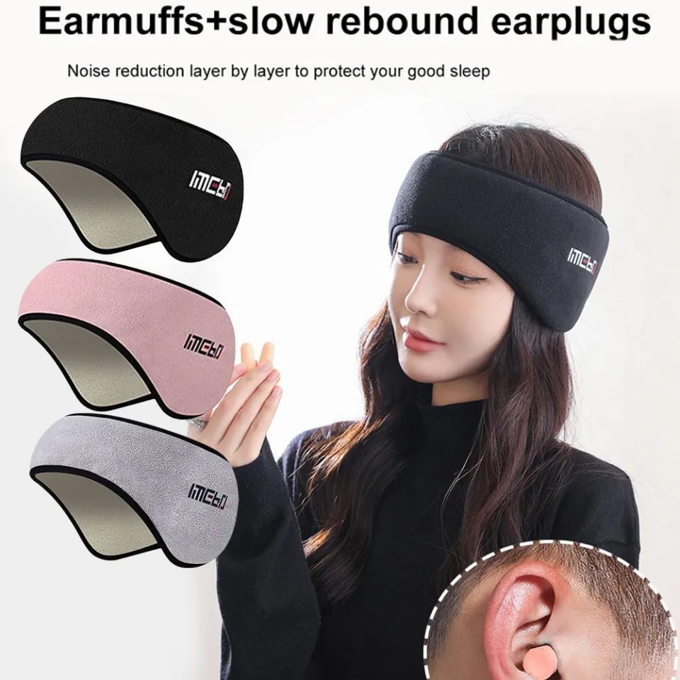Sleep Mask Blackout with Ear Muffs for Relaxing Sleep Earmuff