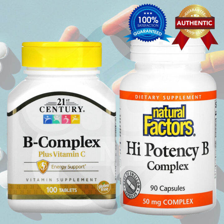 B Complex 21st Century B Complex Plus Vitamin C 100 Tablets Or Natural ...