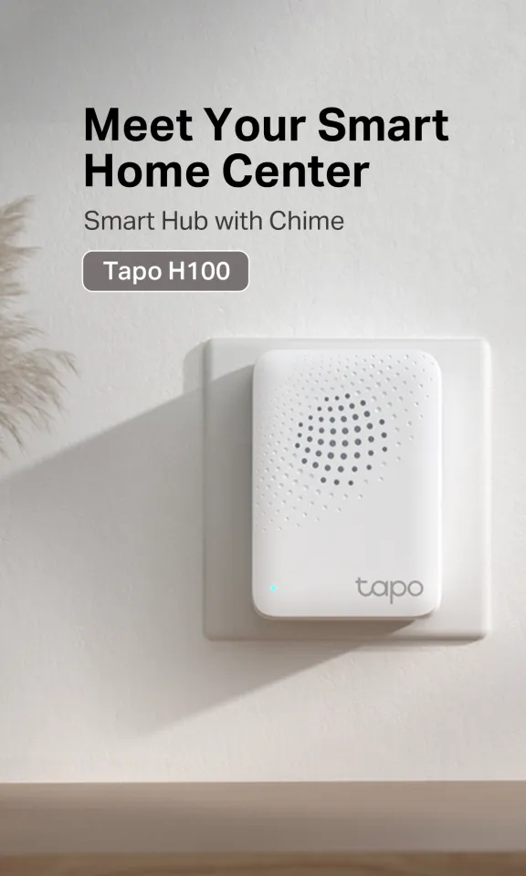 TP-Link Tapo H100 Smart Home Wifi Wireless Hub With Chime, hub tapo