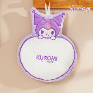 น่ารัก Sanrio Hello Kitty Kuromi My Melody ผ้าเช็ดมือนุ่มเด็กเด็กผ้าเช็ดตัวห้องน้ําห้องครัวแขวนเช็ดผ้าเช็ดตัว Thicken ผ้าขนหนูดูดซับ