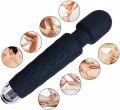 Powerful Hand held Cordless Personal Wand Massager with Memory Feature USB Rechargeable Massage Travel Waterproof 20 Vibration Patterns 8 Speeds Skin Soft Silicone - Magic Stress Away. 