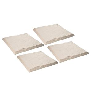 4 Pieces Artificial Rock Stepping Stones With Ground Pegs NonFade Decorative Garden Walkways Stones Easy Assembly
