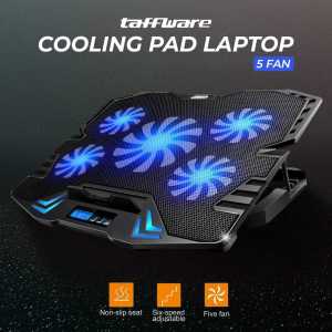 CL COD Taffware FAN Cooling Pad Laptop 5 Kipas  K5 / Kipas Laptop Pendingin  14 inch Usb Portable Notebook Rgb Terbaik