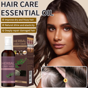 Herbal Hair Essence Spray Anti Hair Loss Black Hair Growth Nourishing Conditioning Frizz Control Treatment