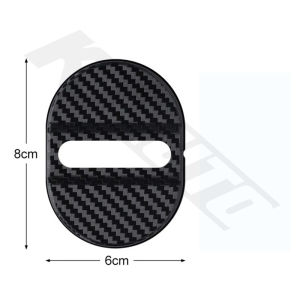 4pcs Toyota Car Door Lock Protective Cover ABS Self-adhesive Car Door Lock Anti Rust Sleeve For Vios Raize Wigo Rush BZ4x Veloz Yaris Ativ Innova Altis Fortuner Hilux GR Sport TRD