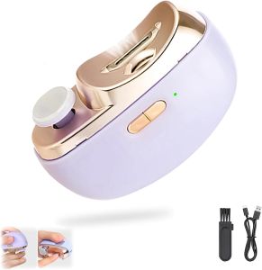 Electric Nail Clipper for Senior - 2026 Smart Nail Clipper for Seniors Electric Toe Nail Clippe with Polishing Nail Trimmers Gift for for Arthritis Low Vision (Black)
